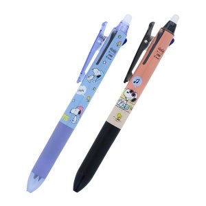 피너츠 스누피 PLAY WITH COLORS 파이롯트 프릭션 슬림 지워지는 볼펜 3색 0.38mm