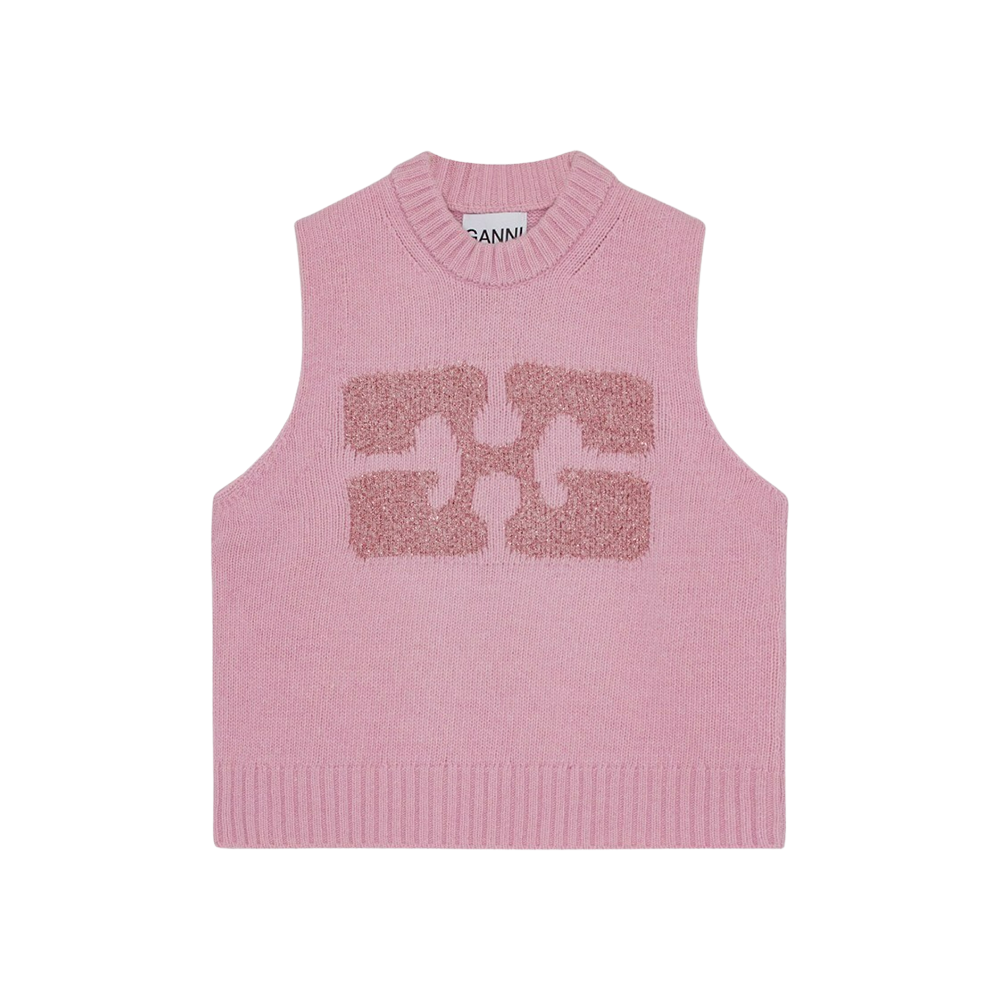 M 가니 핑크 그래픽 울 믹스 베스트 <b>프레그</b>렌트 라일락 (W) K2217-392