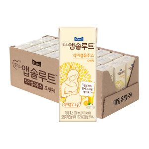 맘스 앱솔루트 식이섬유 주스 오렌지 200ml 24팩