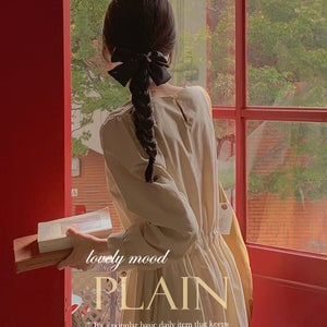 [베이직&데일리]플레인 스트링 롱 원피스