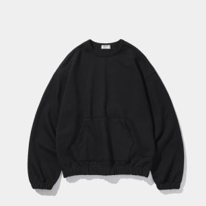 [스탠드먼츠] COMFY SWEATSHIRT BLACK SMSW1017BK