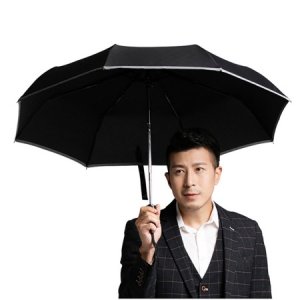 CD846 에코라이프 실용적인 자동 접이식 리버스 완전 발광 안전우산+차량용 비상망치 기념품 판촉물 맞춤제작