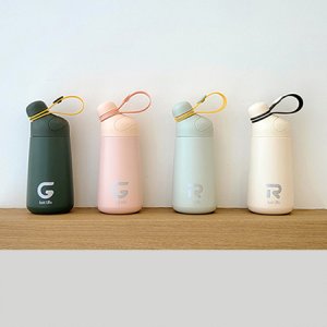 미니 에그 텀블러 예쁜 보온보냉 스텐 손잡이 400ml 기념품 판촉물 맞춤제작