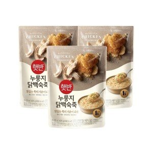 비비고 햇반 햇반죽 누룽지닭백숙죽 420g x3개