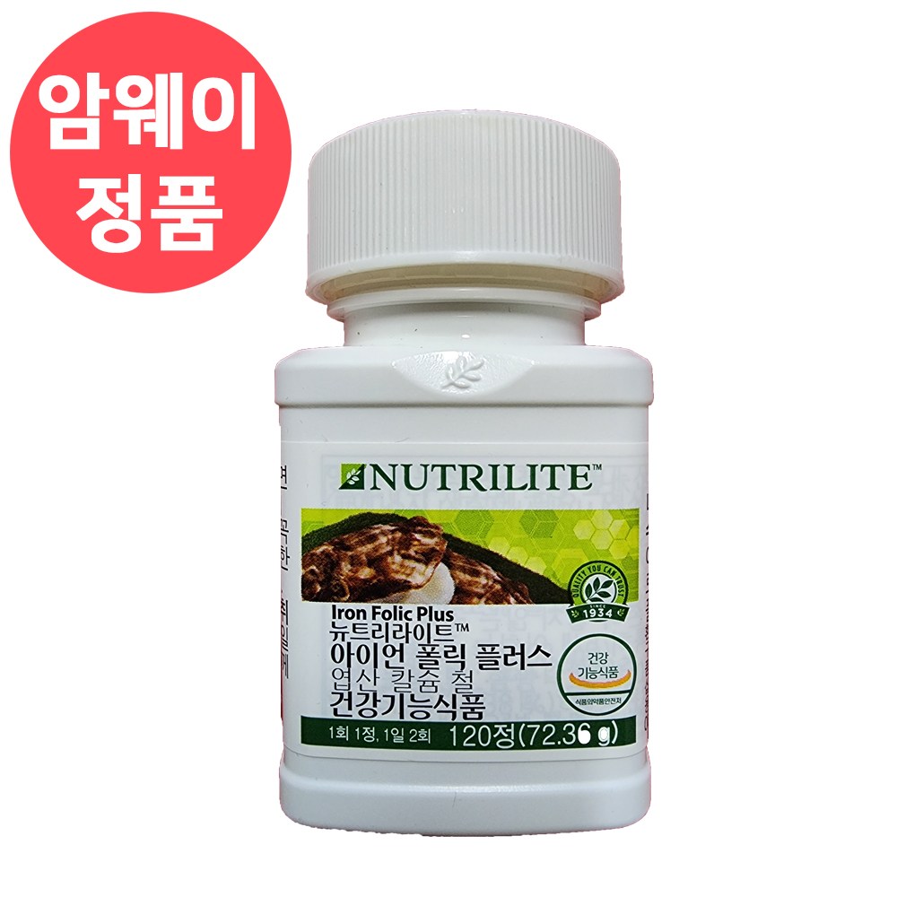 뉴트리라이트 아이언<b>폴릭</b>플러스비타민 무기질  72.36g  1개