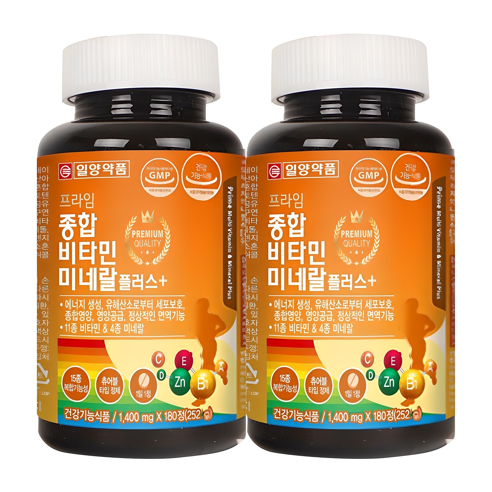 <b>일양약품</b> 프라임 종합비타민 미네랄 플러스  180정  2개