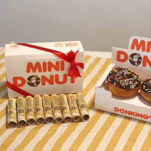 미니도넛 용돈박스 생일선물 부모님 커플 용돈 이벤트, 미니앤뷰
