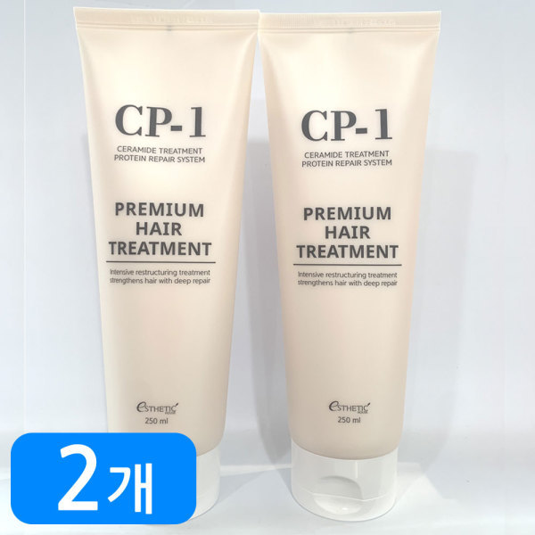 에스테틱하우스 <b>씨피원</b> <b>CP-1</b> 프리미엄 단백질 헤어 트리트먼트 250ml 2개(1+1)