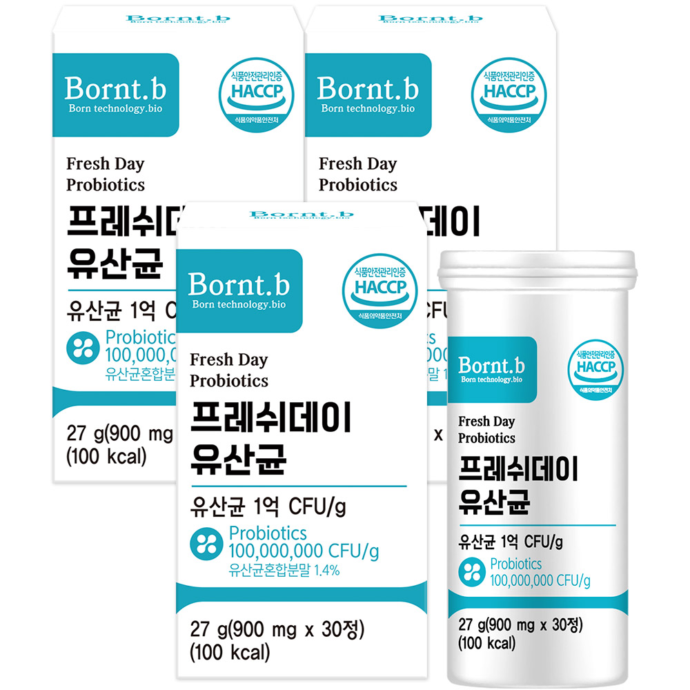 <b>본트비</b> 프레쉬데이 유산균 27g  30정  3개