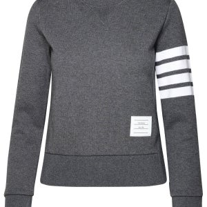 톰브라운 사선 스트라이프 크루넥 풀오버 FJT002A 00535 025 여성 클래식 맨투맨