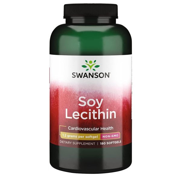 스완슨 <b>소이 레시틴</b> 1.2g 180정 Swanson Soy Lecithin