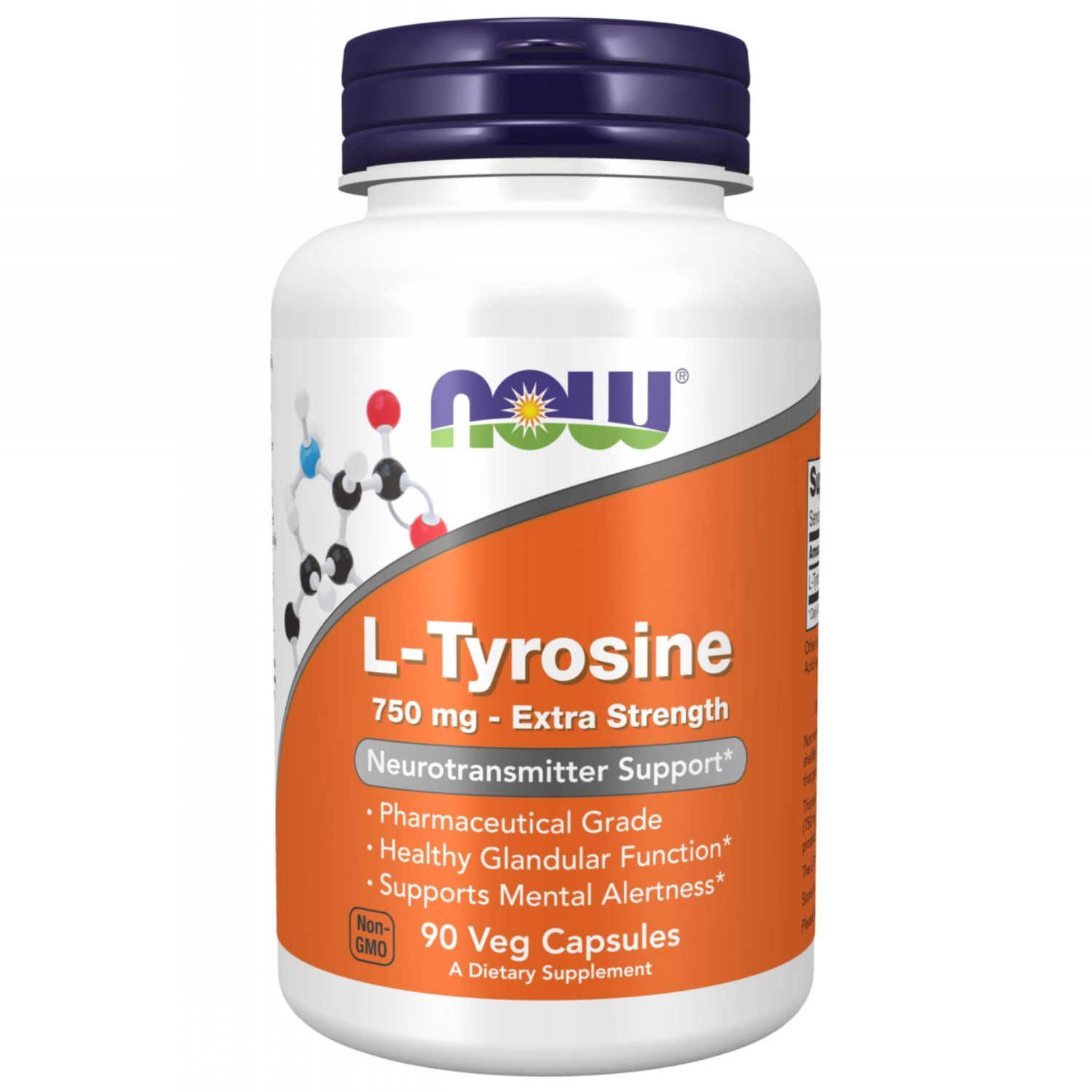 나우푸드 L-<b>타이로신</b> 750mg 베지 캡슐  90정  1개