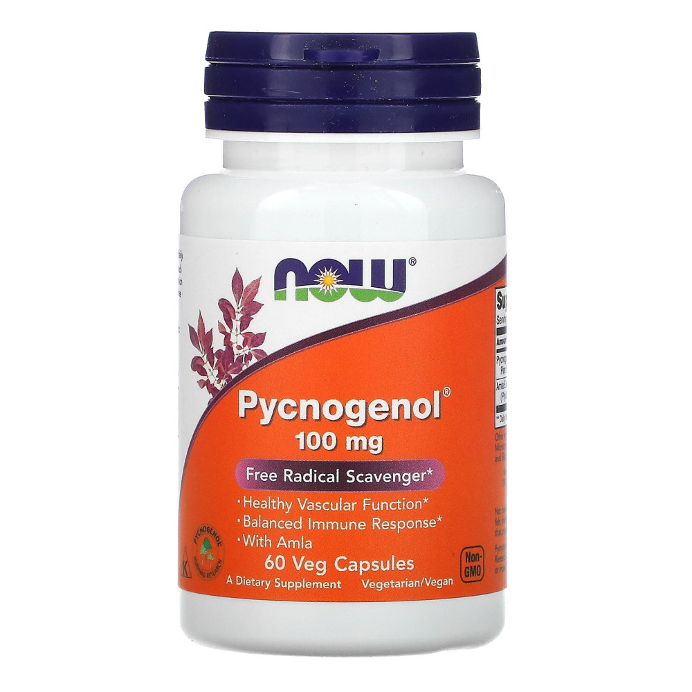 <b>나우푸드 피크노제놀</b> 100mg 베지 캡슐  60정  1개