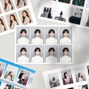 👩‍💼증명사진(🚀당일발송) ✂셀프커팅 여권 신분증, 곰손스튜디오사진관