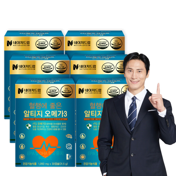 <b>네이처드림</b> 알티지 <b>오메가3</b> 30캡슐 6박스