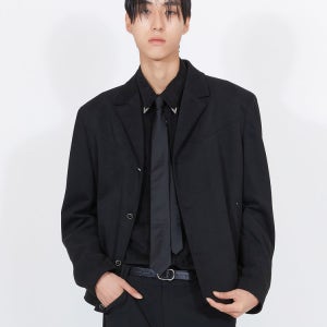 [일꼬르소] [클리어런스]네오 리바이벌 웨스턴 자켓 블랙 IEJA4F002BK