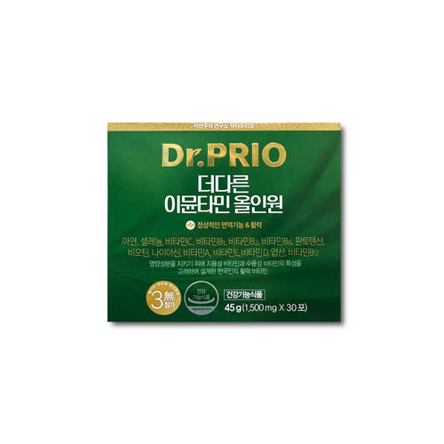 <b>닥터프리오</b> 더다른 이뮨타민 올인원 1500mg x 30포_kms