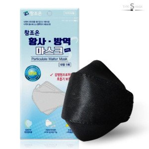 참조은 참조은 KF94 마스크 - 초미세먼지 황사마스크 대형 블랙 100매