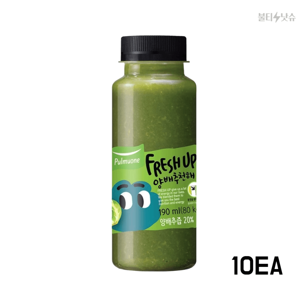 <b>풀무원</b> 양배추즙 녹즙 프레시업 양배추천해 190ml 10개  1개