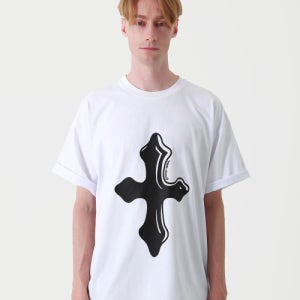 [땡스메시아] SHADE CROSS TSHIRT-WHITE TMAC2300003