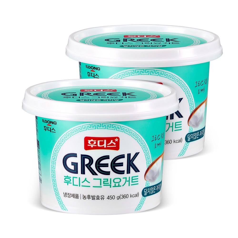 후디스 그릭 요거트 대용량 달지 않은 저지방 제품 이미지