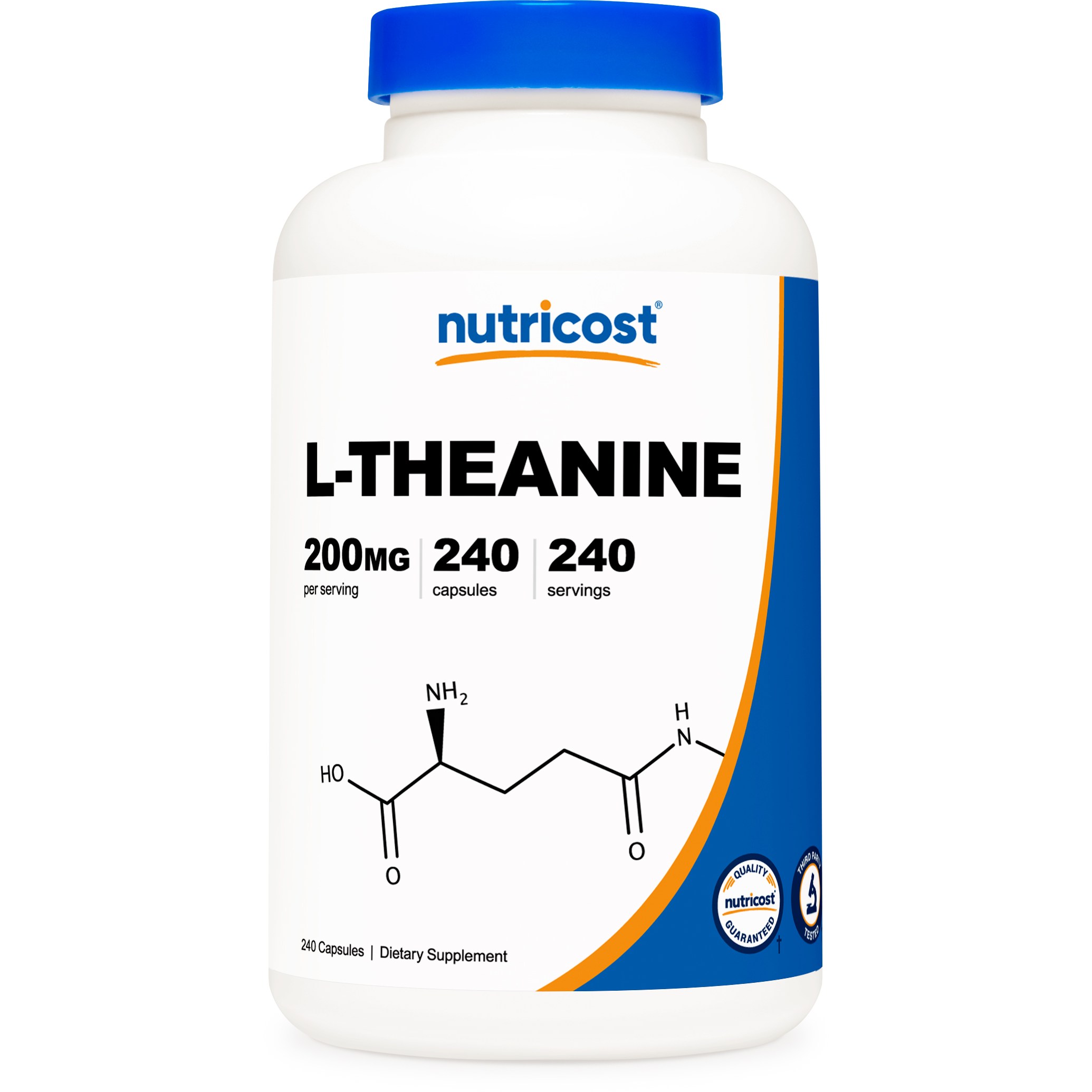 <b>뉴트리코스트</b> 수험생 영양제 L-<b>테아닌</b> 200mg 240캡슐  240회분  1개