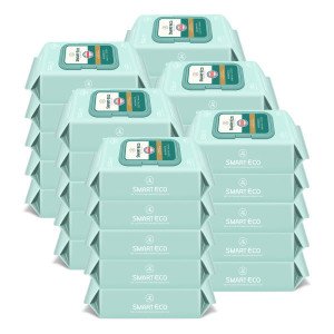 스마트에코 (사업자전용) 모데라토 엠보 캡형X30팩 80매 아기물티슈 스타배송