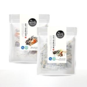 국산 야채 해물 + 꽃게 해물 다시팩 150g 2종 기획 세트