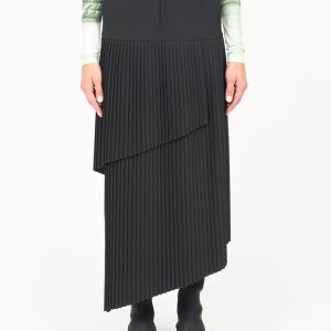 BLACK ASYMMETRY LONG SKIRT MM6 블랙 비대칭 롱 스커트