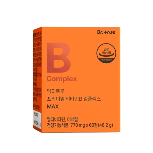 닥터트루 프리미엄 비타민B <b>컴플렉스</b> 맥스 770mg x 60캡슐