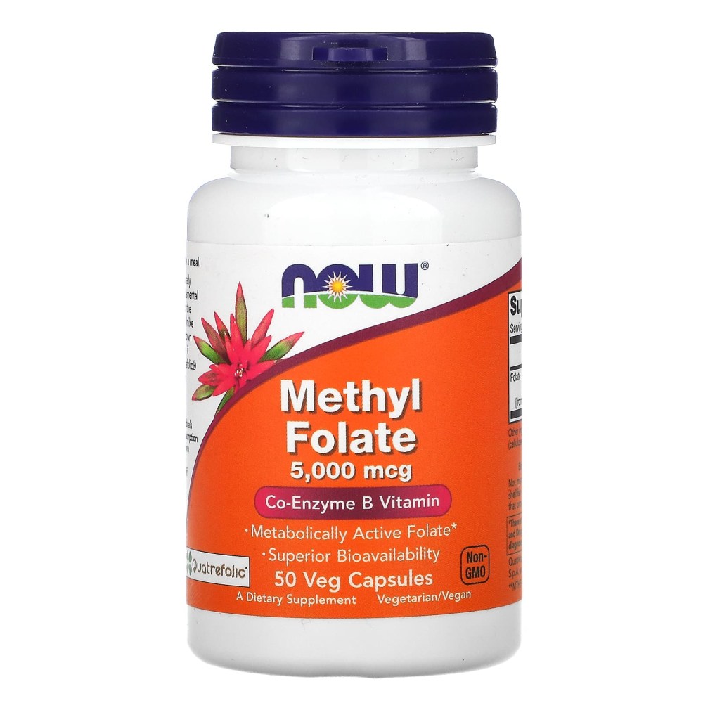 <b>나우푸드 메틸</b> 폴레이트 5000mcg 베지 캡슐 비건  50정  1개