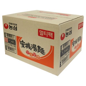 농심 안성탕면 125g 40개입 구수하고 깊은 국물맛 쫄깃한 면발 라면 봉지라면 캠핑 요리 간단요리 자취생