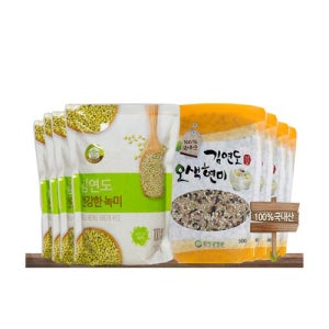 증산왕김연도 김연도 오색현미 500g 20봉(+ 녹미 1봉 )
