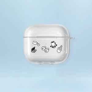 [블루투스 케이스] 투명 낙서 곰찌