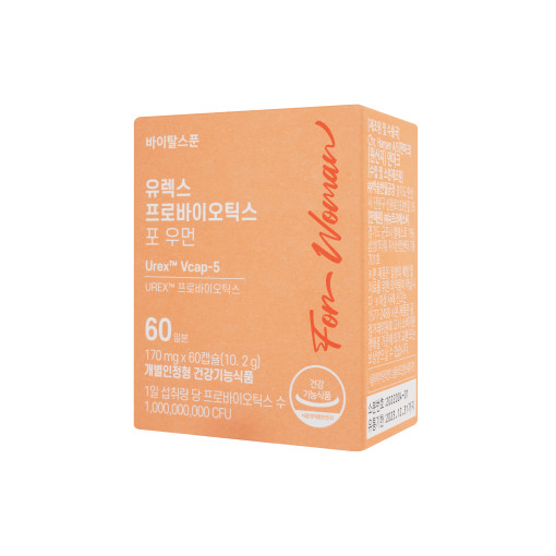 바이탈스푼 유렉스 <b>프로</b>바이오틱스 포 우먼 170mg x 60캡슐