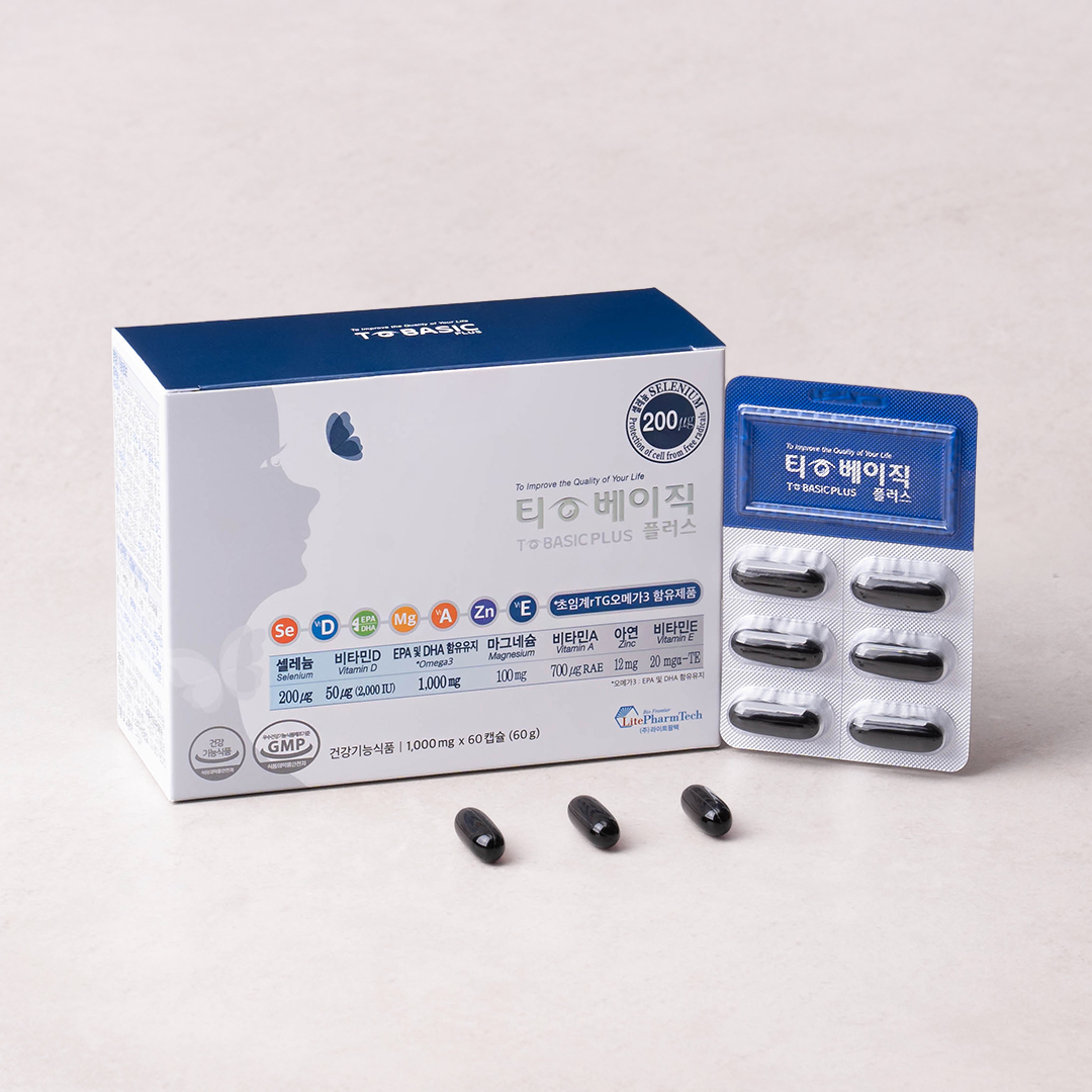 <b>라이트팜텍</b> 티베이직플러스 1000mg x 60캡슐