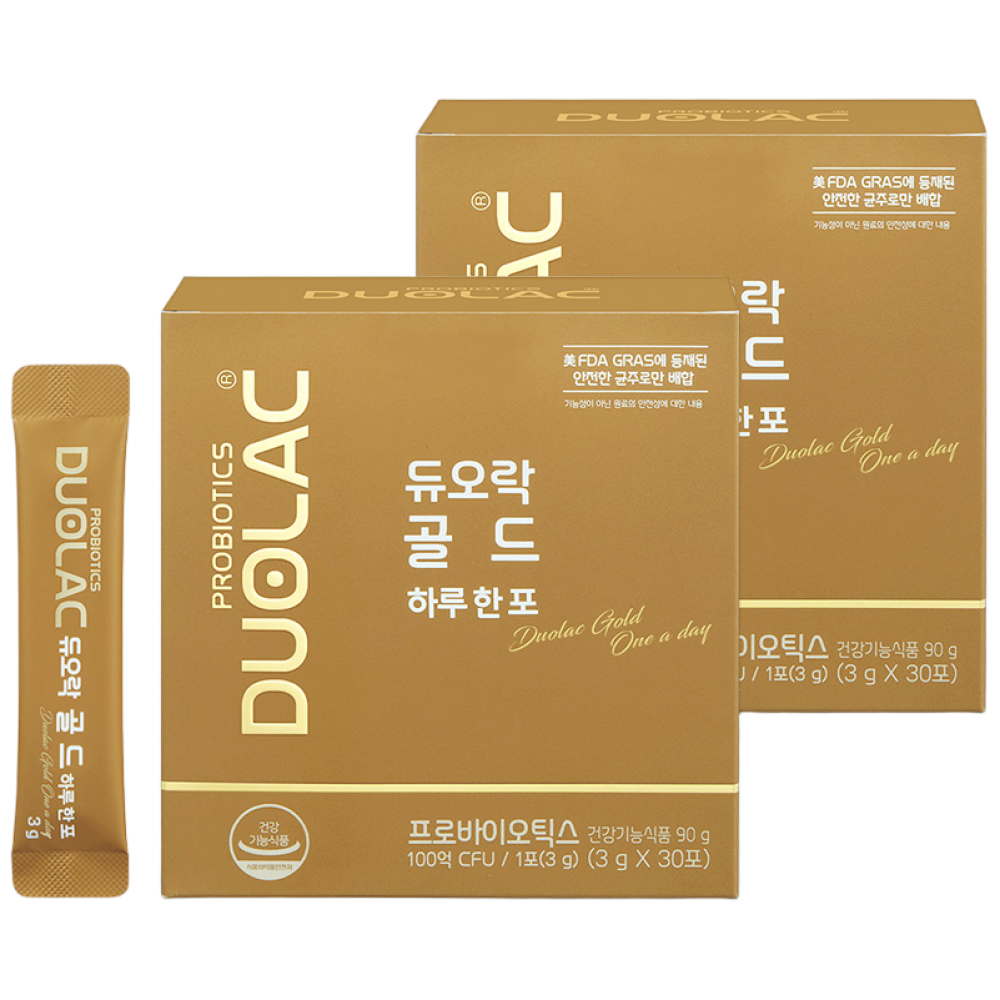 <b>듀오락 골드</b>하루한포 유산균 프로바이오틱스 30회분 2개