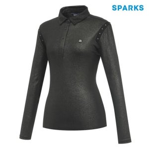스팍스골프 (본사)스팍스여성 골프 메탈소재 카라티셔츠 SL3LTS003