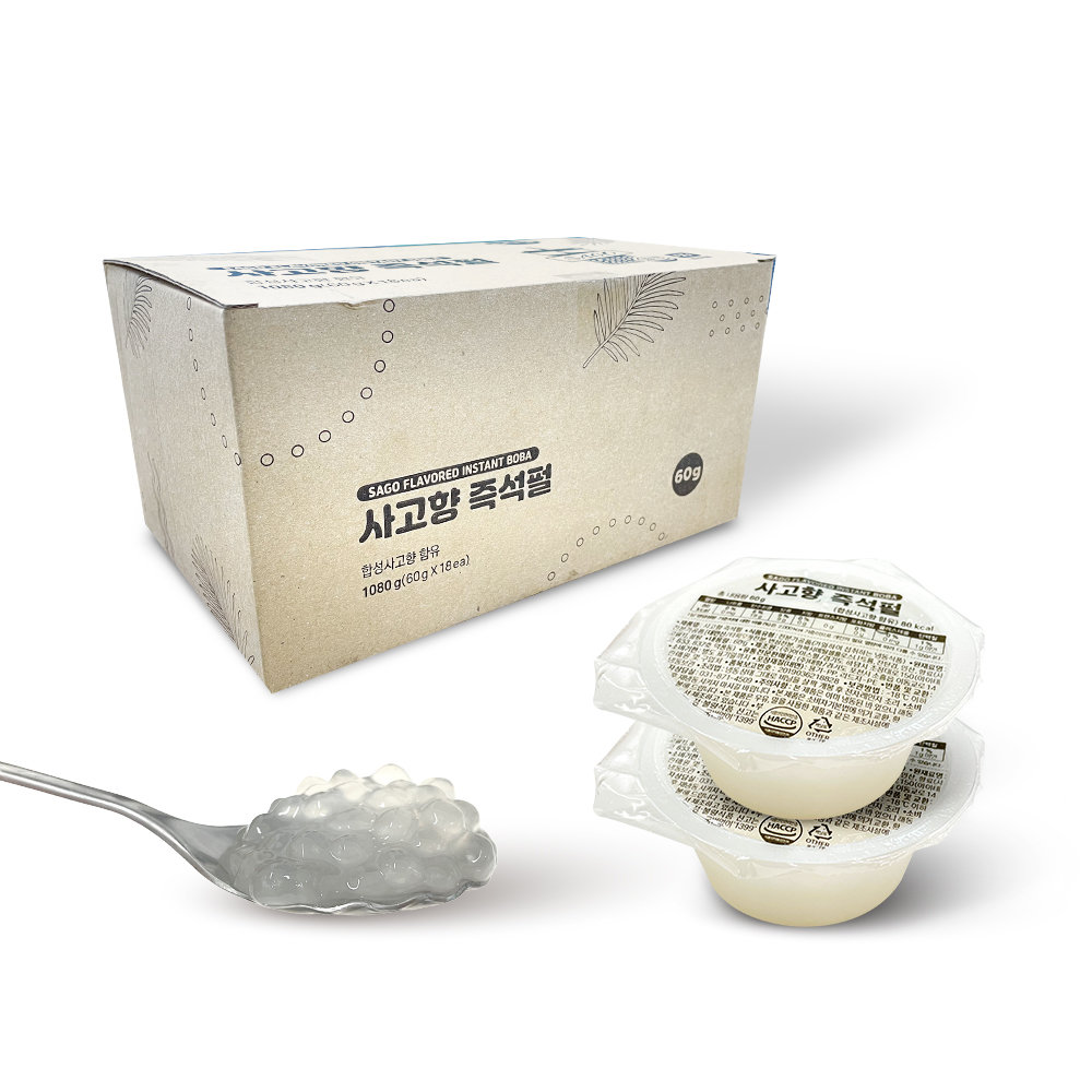 그린 사고펄 타피오카펄 망고사고 Sago Tapioca Green Pearl 1개 500g