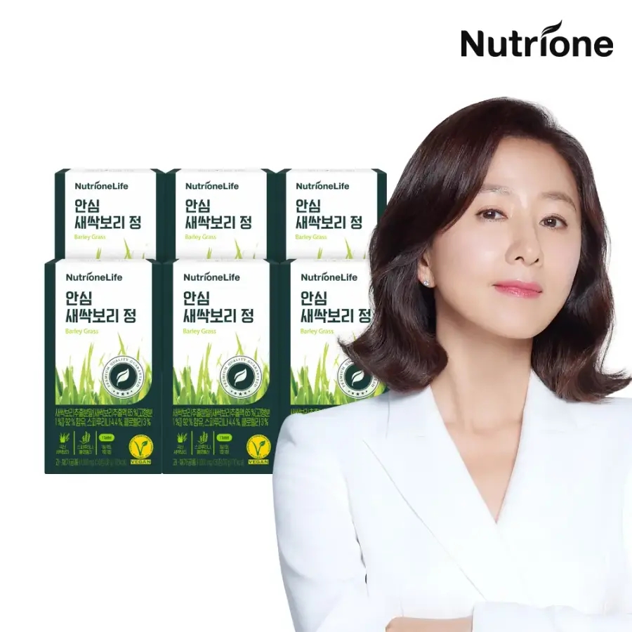 뉴트리원 국내산 안심 새싹보리 정 6박스(6개월분) 정제 농축 스피루리나 클로렐라