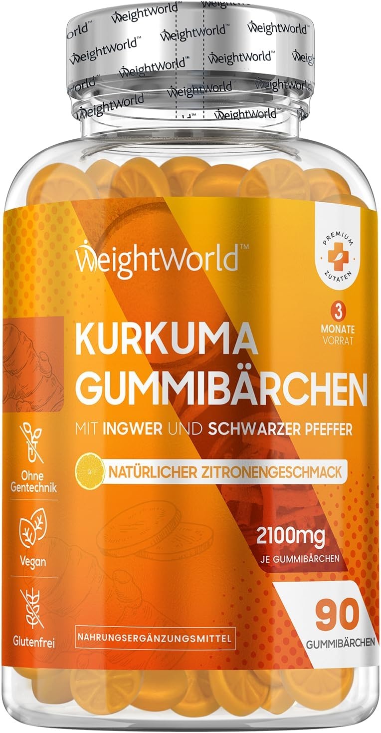 <b>웨이트월드</b> WeightWorld 강황 추출물 젤리 90개 2100mg 95% 쿠르쿠미노이드  90정  1개