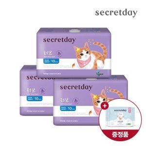 시크릿데이 러브플러스 오버나이트 10P 3팩+순한코튼 슬림핏 중형2P 증정C