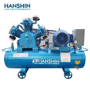군포시 COMP 한신 콤프레샤 공냉식 언로딩 콤프레샤 왕복동 20마력 NH-20 산업용