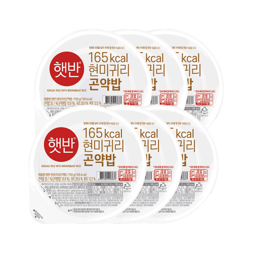 [<b>CJ제일제당</b>] 햇반 현미귀리곤약밥 150g x6개 5005759096