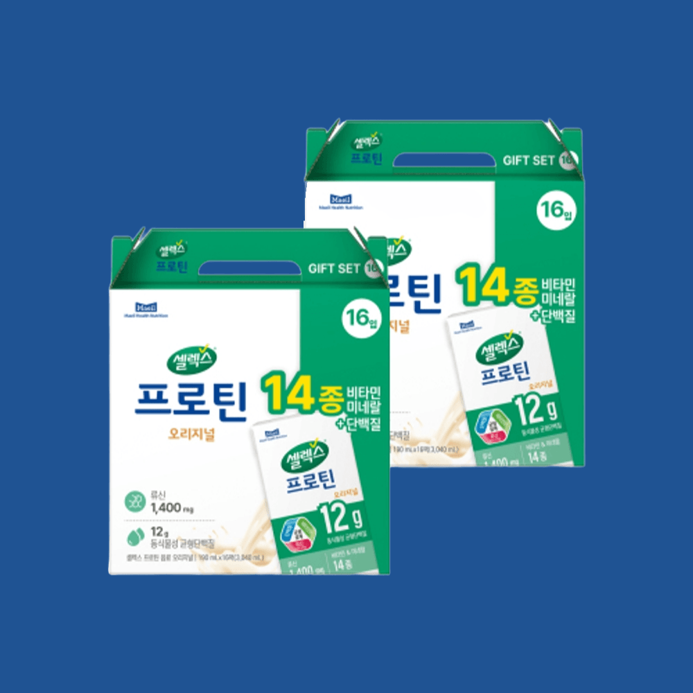 <b>셀렉스</b>마시는프로틴음료오지리널 두박스_190미리32펙  190ml