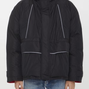 발렌시아가 나일론 랩 오버사이즈 파카 블랙 751715 TNO19 1000 Wrap parka 1176339 99741141