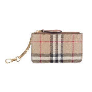 버버리 스트랩 체크 코인 케이스 아카이브 베이지 8070420 프린트 체인 카드 지갑 A7026 99002081