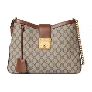 구찌 패드락 GG 미디움 숄더백 브라운 795113 KHNKG 8534 패들락 미디엄