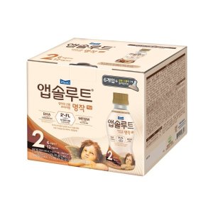 매일유업 앱솔루트 명작 2FL 액상 분유 2단계 240ml x 6입 + 니플 세트  18개