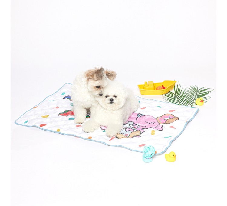 쉬즈곤 3초 쿨매트 화이트 스파클 M-L